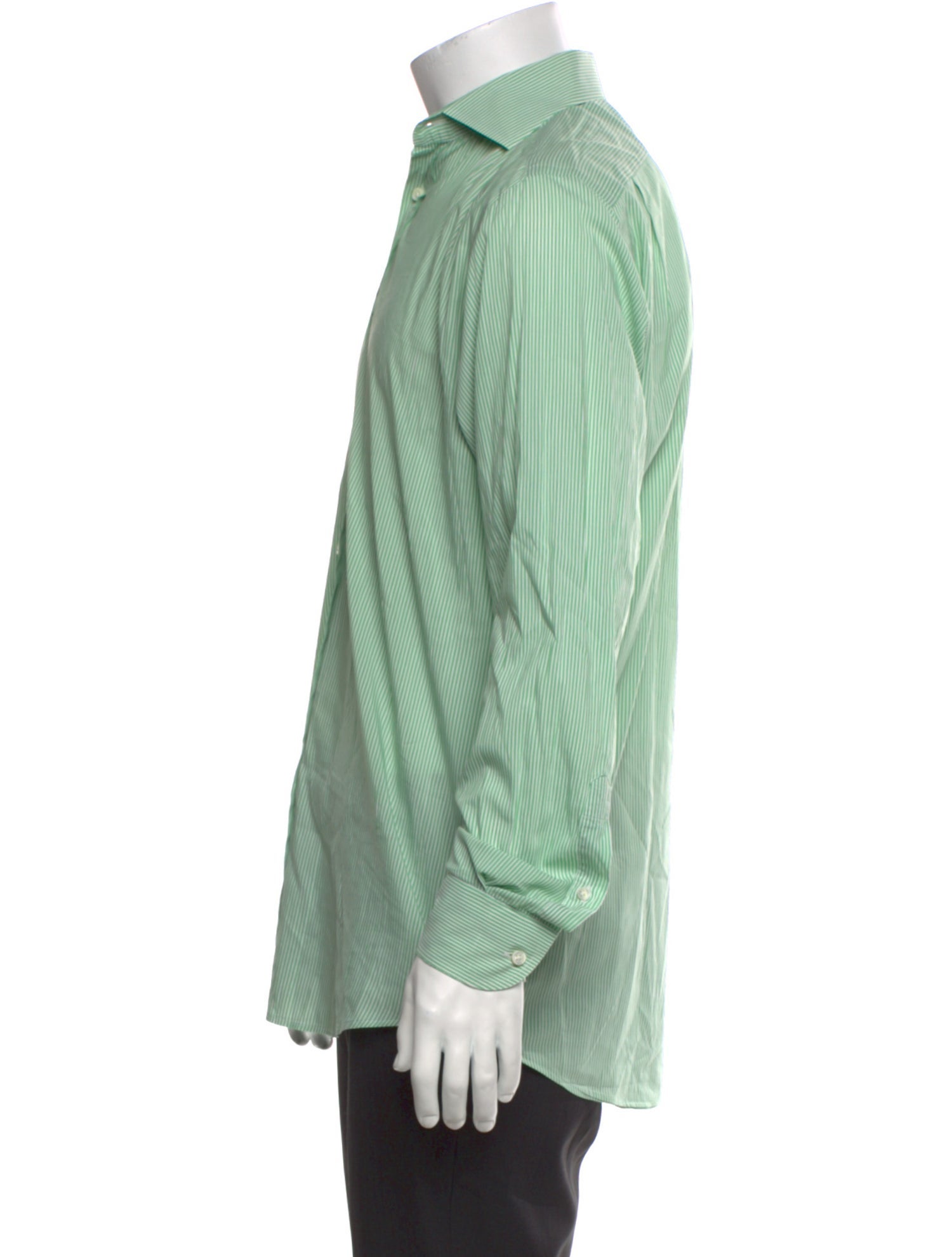 Ralph Lauren Black Label Striped Long Sleeve Dress Shirt