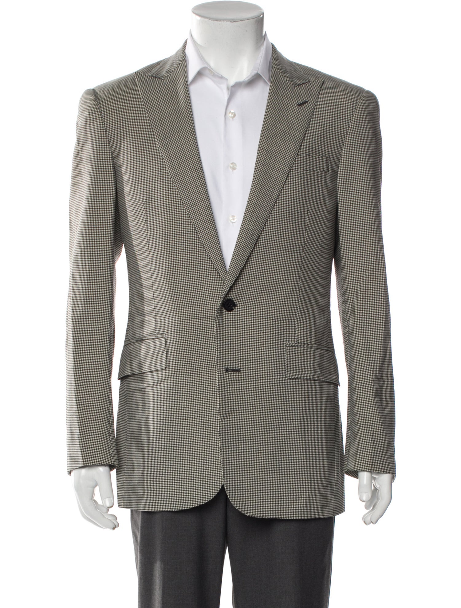 Ralph Lauren Black Label Wool Plaid Print Blazer