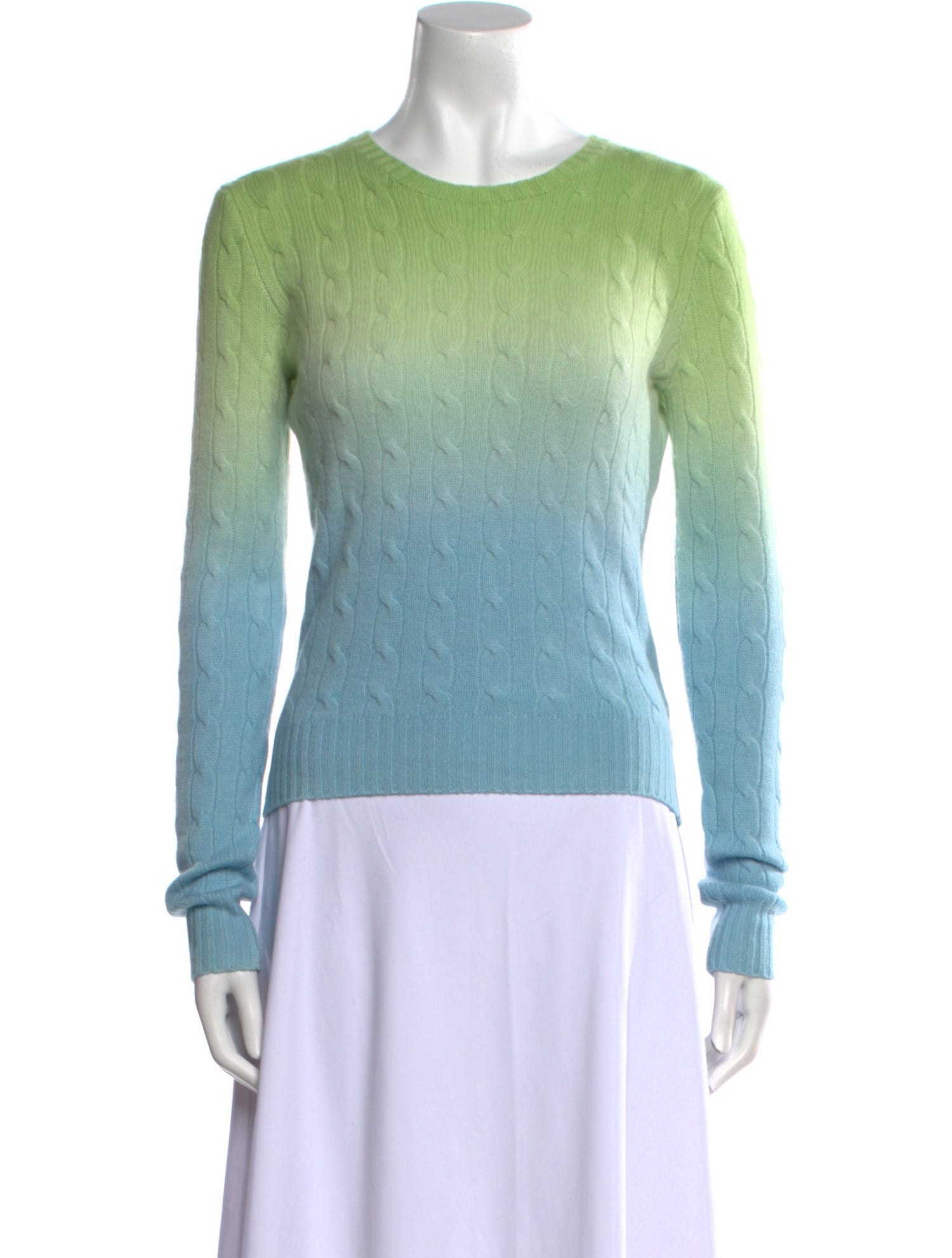 Ralph Lauren Black Label Cashmere Tie-Dye Print Sweater