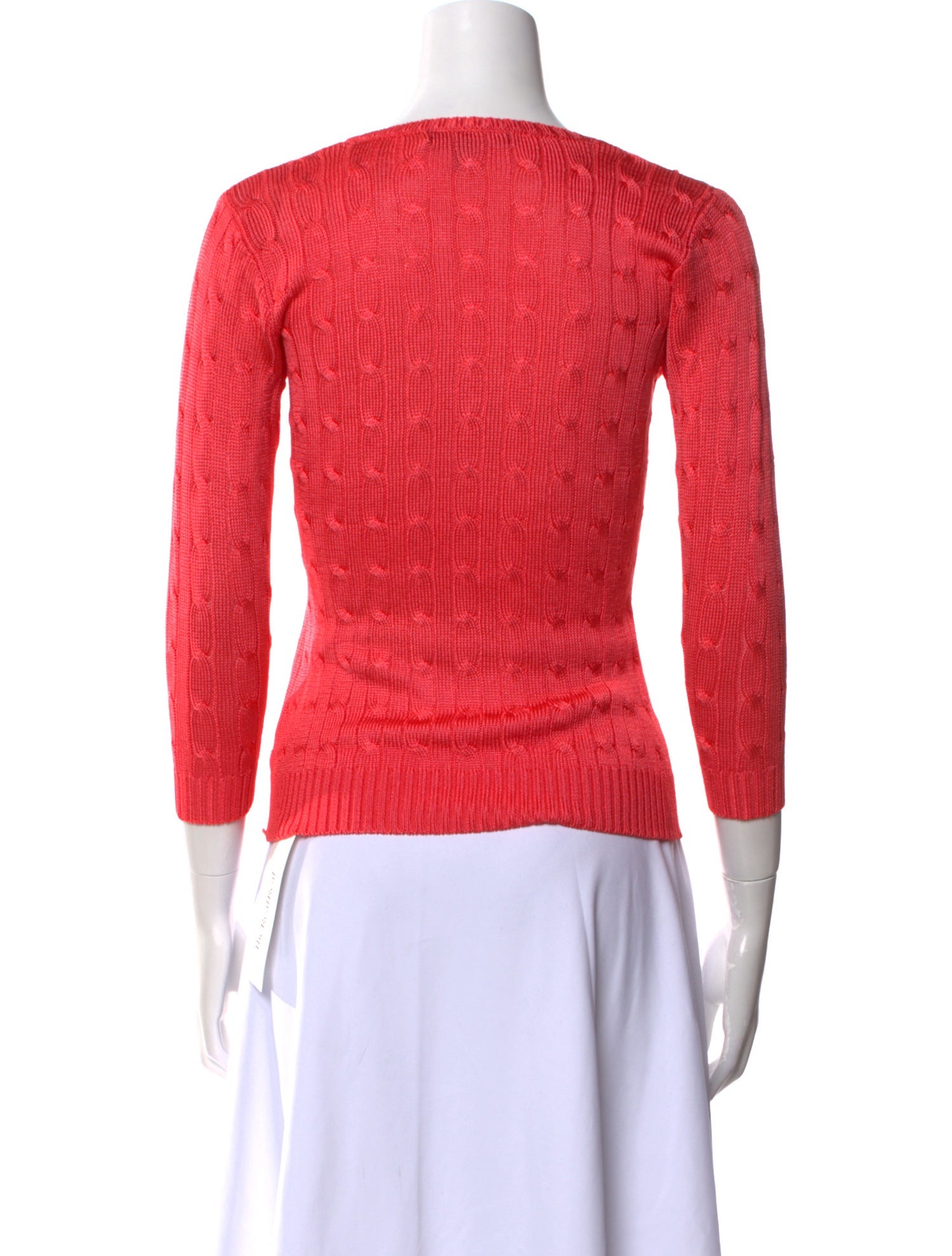 Ralph Lauren Black Label Silk V-Neck Sweater