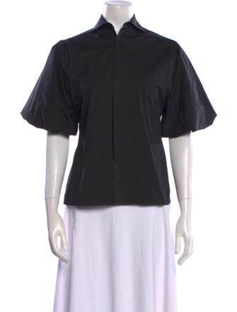 Ralph Lauren Black Label Short Sleeve Button-Up Top