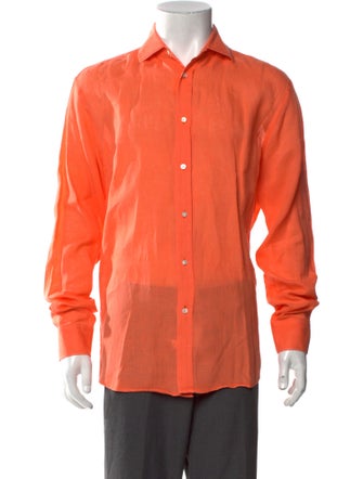 Ralph Lauren Purple Label Linen Long Sleeve Shirt