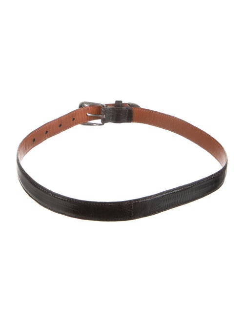 Ralph Lauren Black Label Skinny Lizard Belt