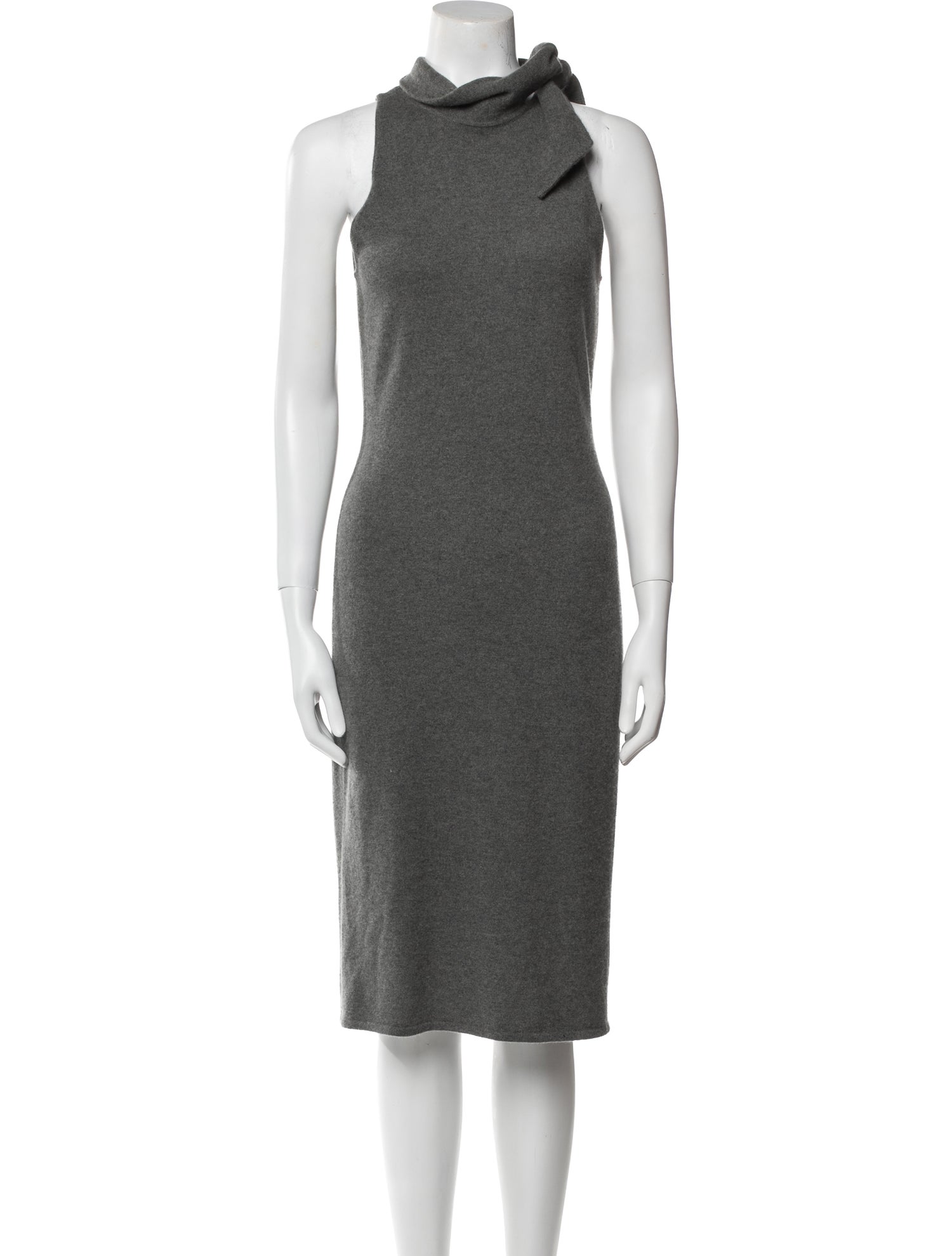 Ralph Lauren Black Label Turtleneck Midi Length Dress