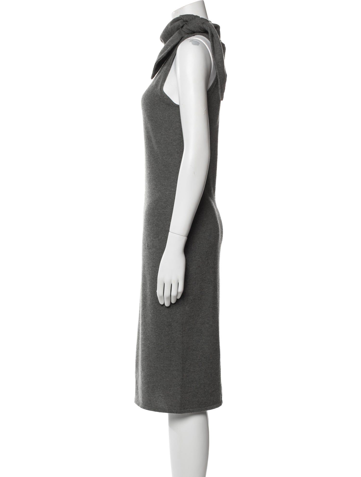Ralph Lauren Black Label Turtleneck Midi Length Dress