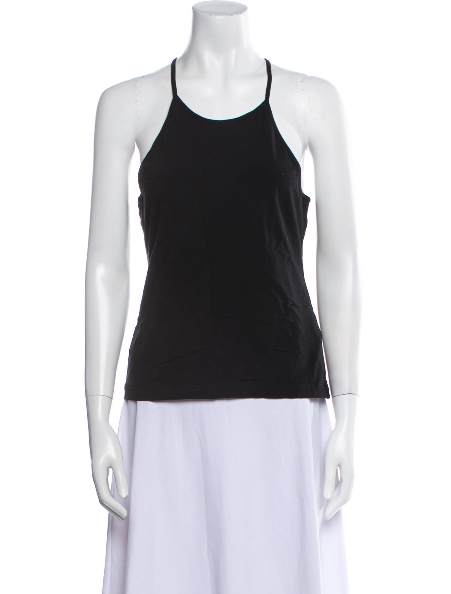 Ralph Lauren Black Label Scoop Neck Sleeveless Top