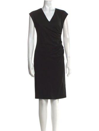 Ralph Lauren Black Label Wool Knee-Length Dress