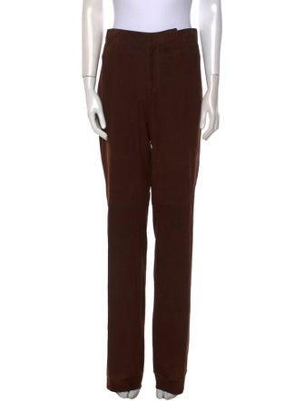 Ralph Lauren Black Label Lambskin Wide Leg Pants