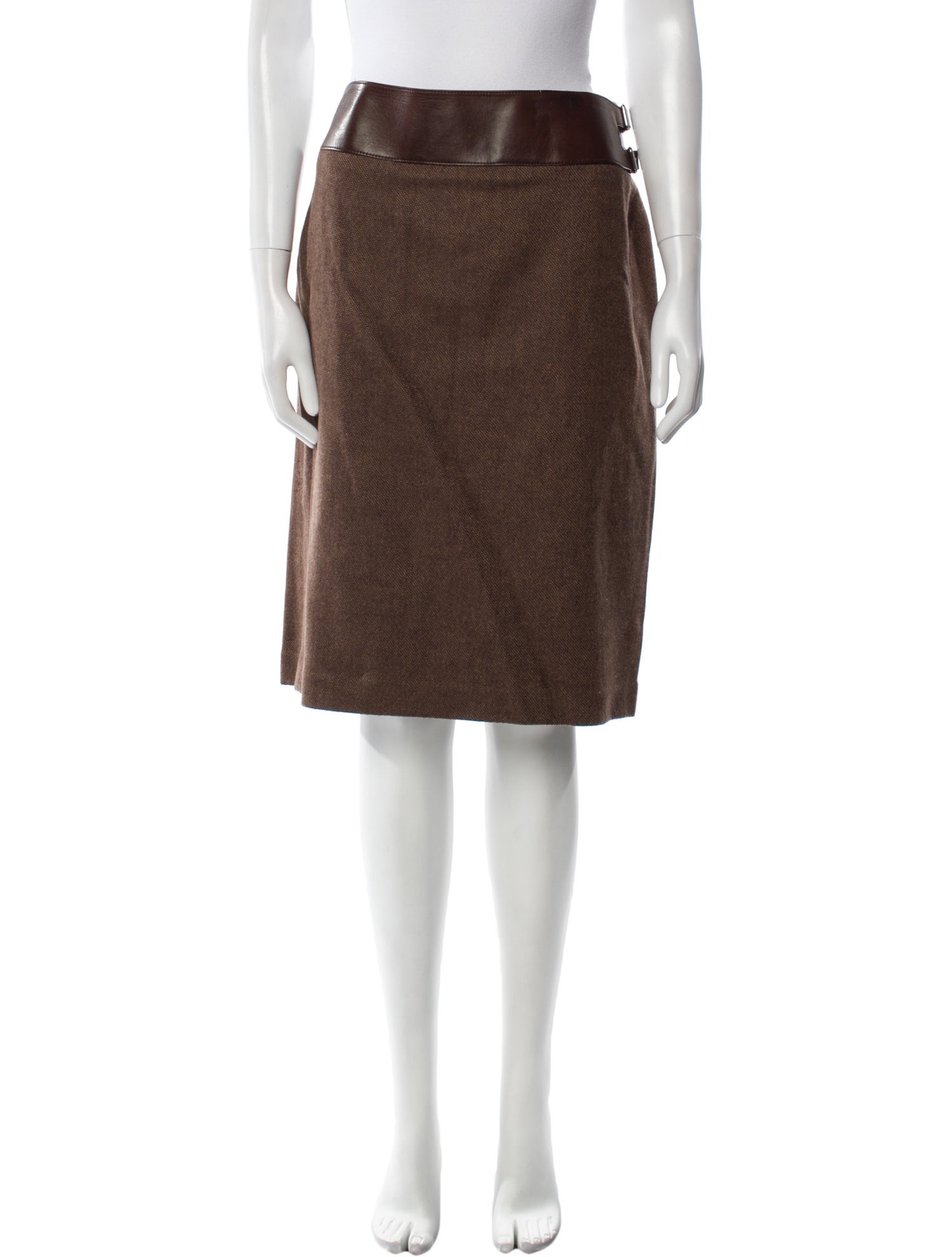 Ralph Lauren Black Label Wool Knee-Length Skirt