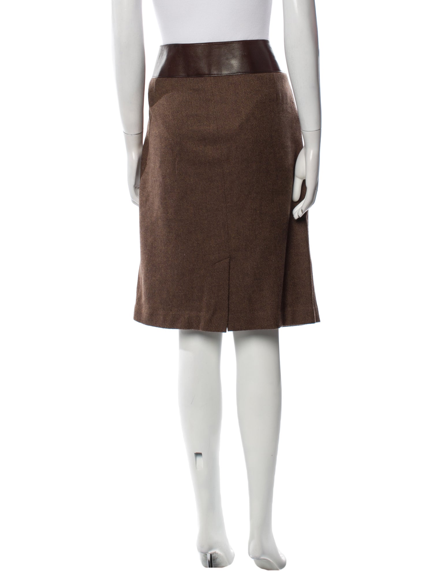 Ralph Lauren Black Label Wool Knee-Length Skirt