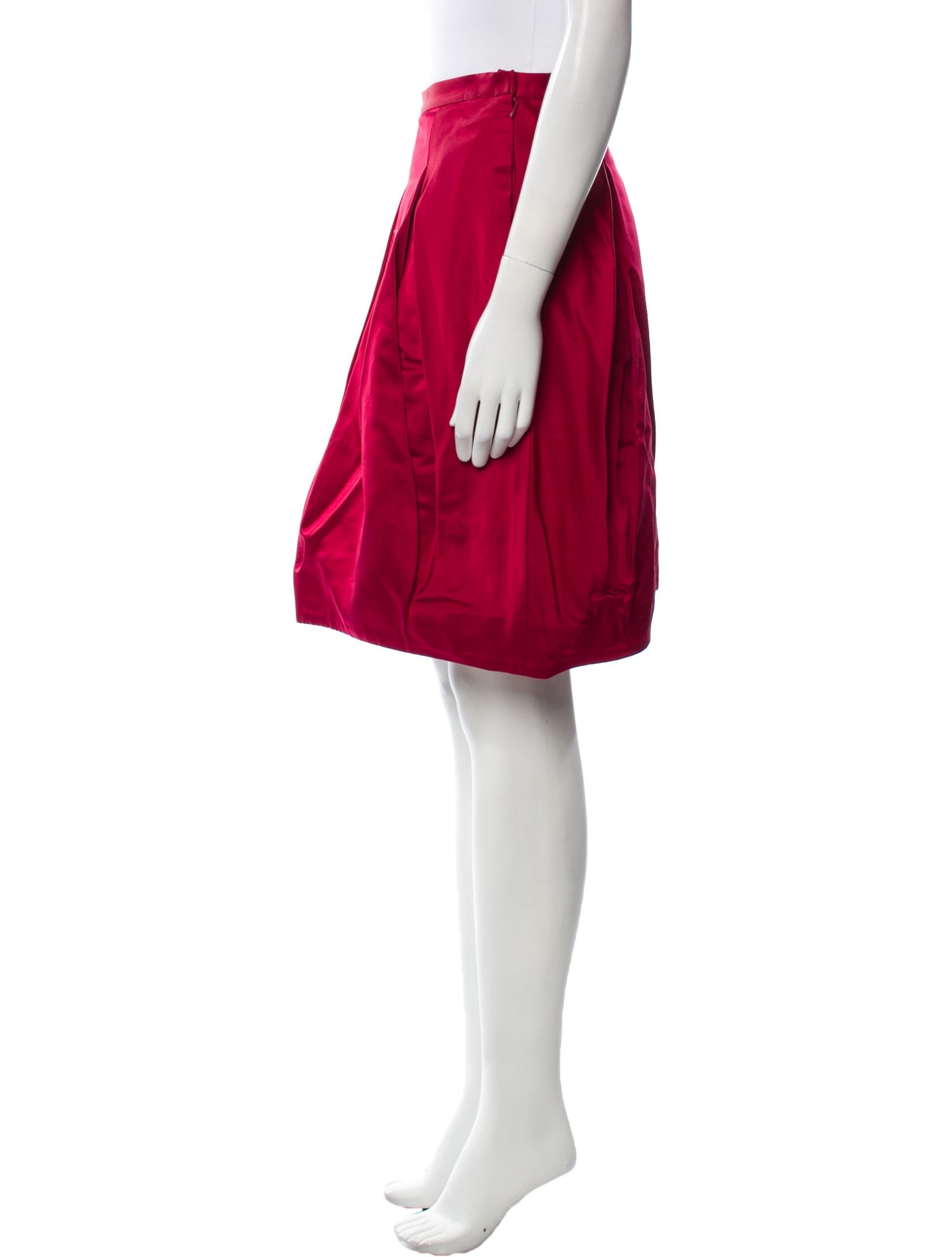 Ralph Lauren Black Label Silk Knee-Length Skirt