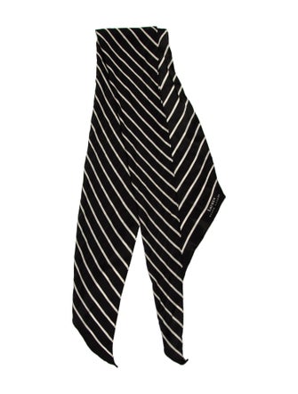 Ralph Lauren Black Label Silk Striped Scarf