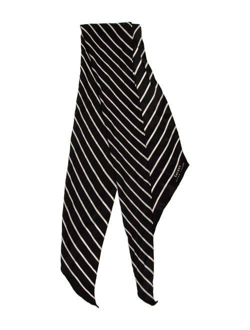 Ralph Lauren Black Label Silk Striped Scarf