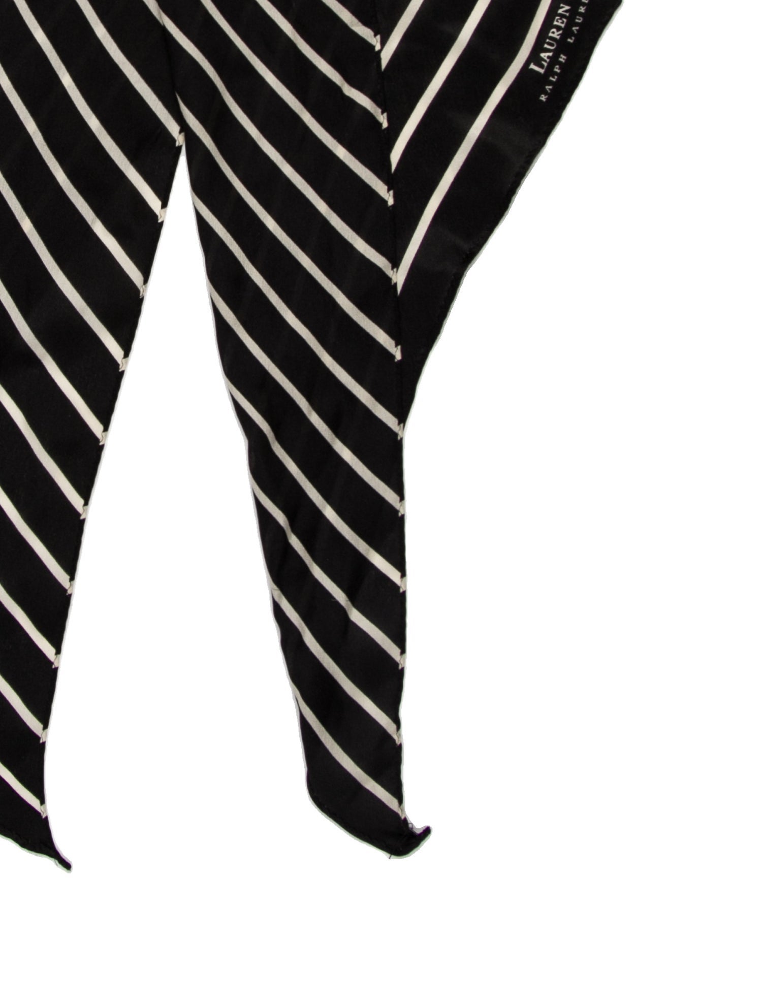 Ralph Lauren Black Label Silk Striped Scarf