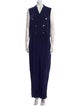 Ralph Lauren Black Label Silk V-Neck Jumpsuit