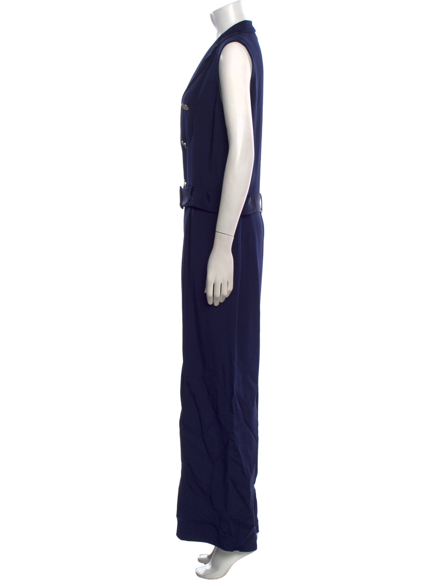Ralph Lauren Black Label Silk V-Neck Jumpsuit