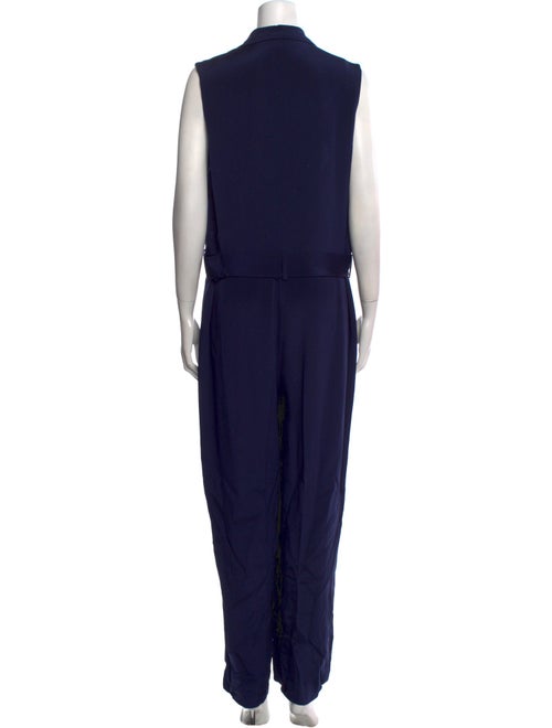 Ralph Lauren Black Label Silk V-Neck Jumpsuit