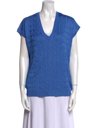 Ralph Lauren Black Label Silk V-Neck Sweater