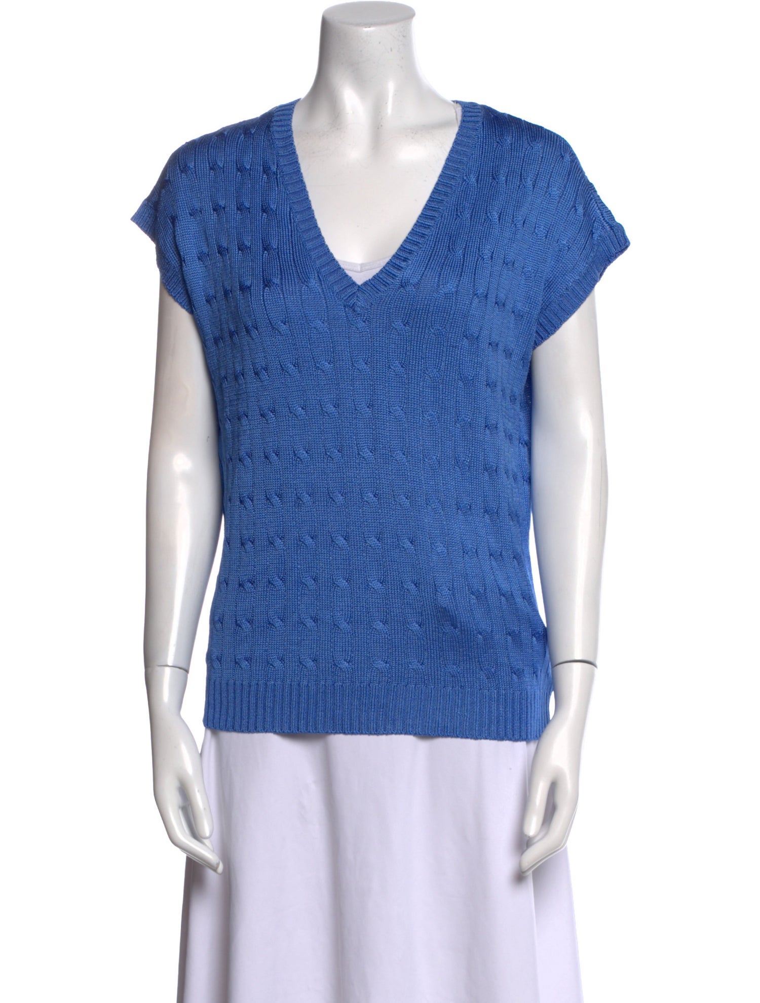 Ralph Lauren Black Label Silk Colorblock Pattern Sweater