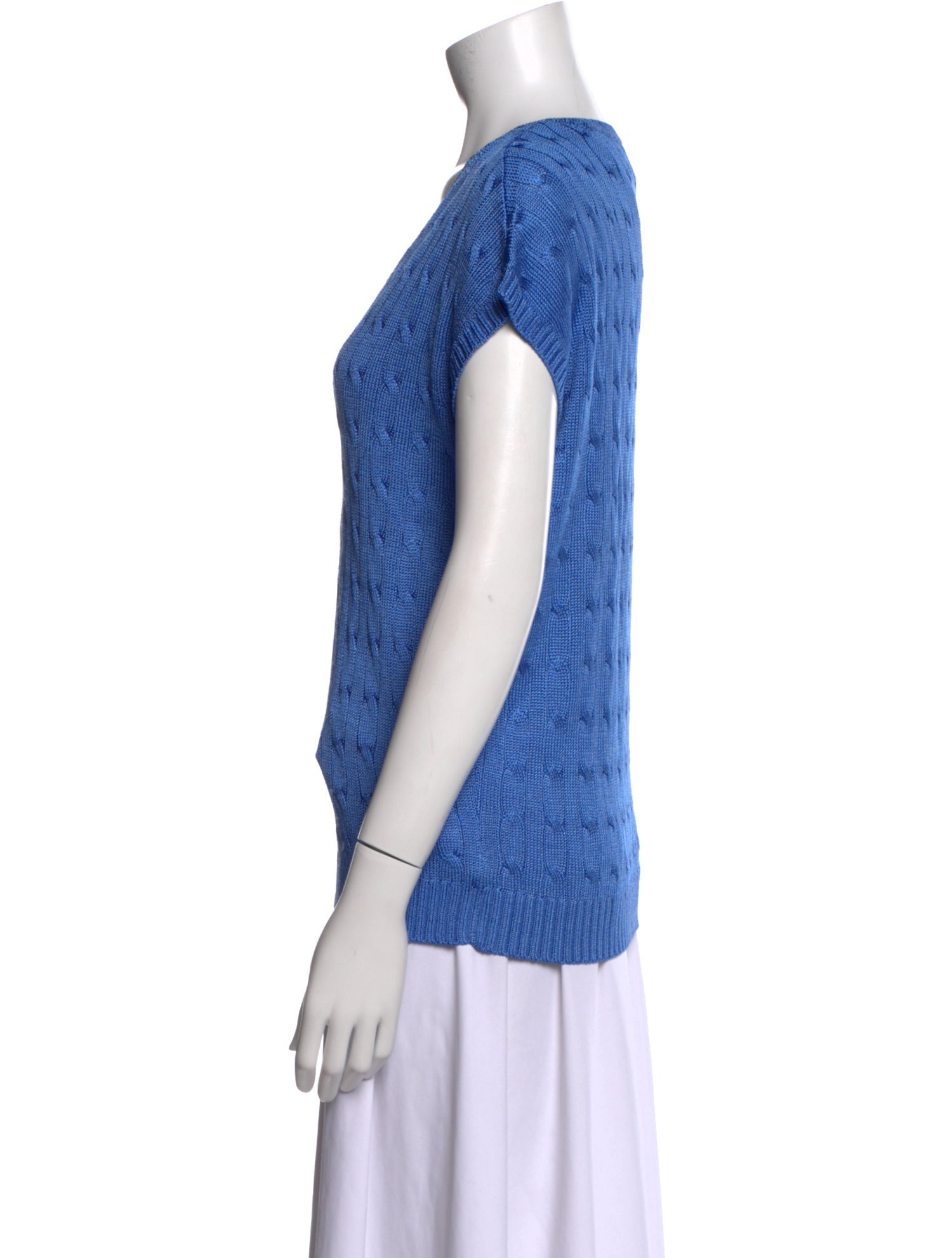 Ralph Lauren Black Label Silk Colorblock Pattern Sweater