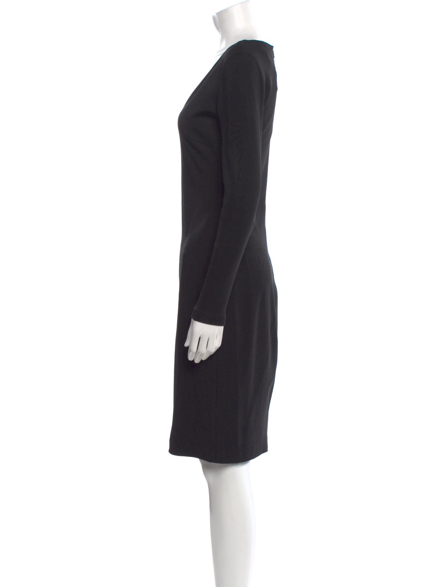 Ralph Lauren Black Label V-Neck Knee-Length Dress