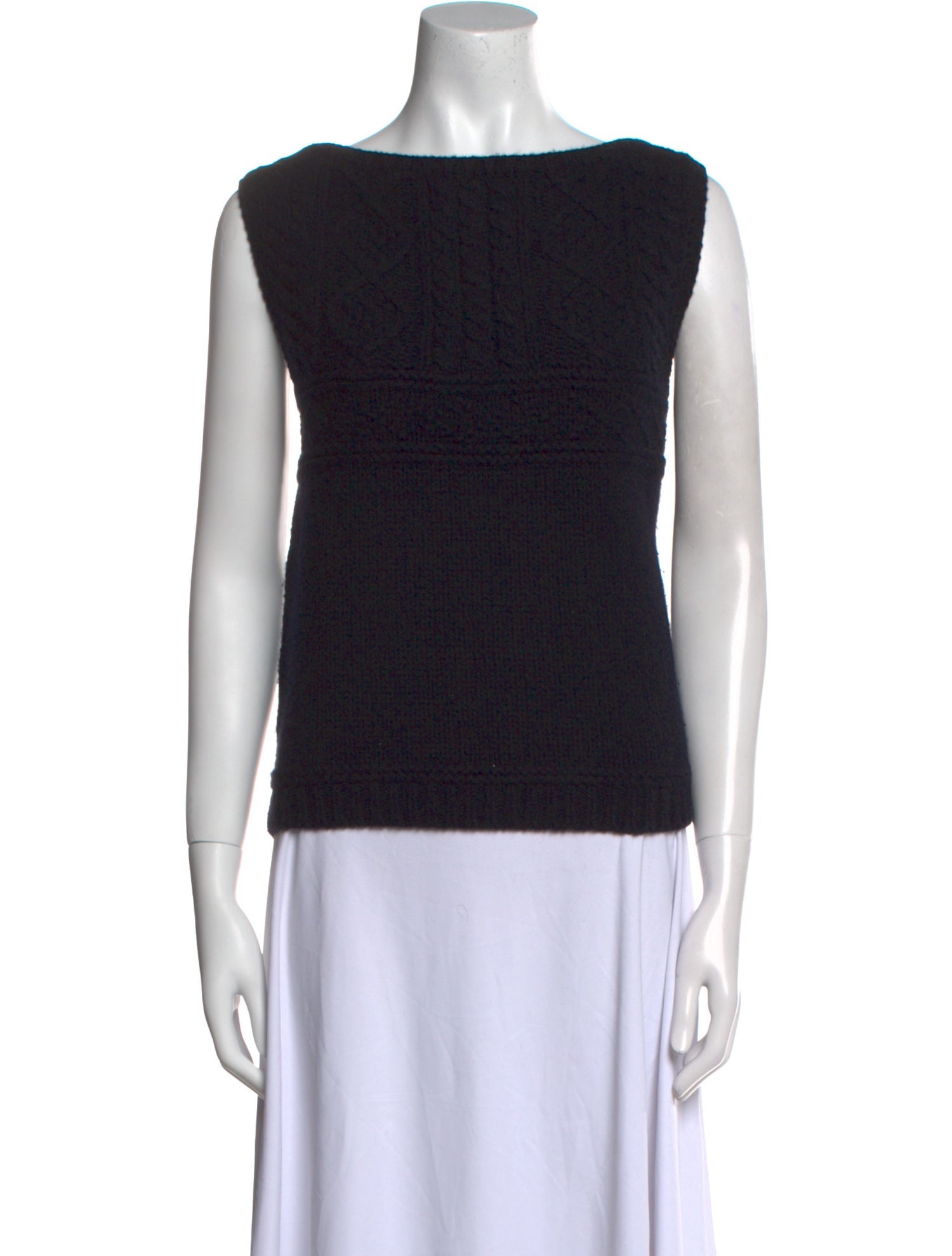 Ralph Lauren Black Label Wool Bateau Neckline Sweater