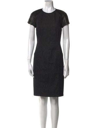 Ralph Lauren Black Label Crew Neck Knee-Length Dress