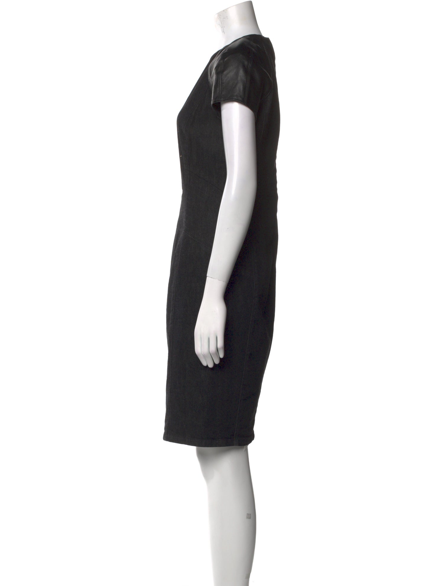 Ralph Lauren Black Label Crew Neck Knee-Length Dress