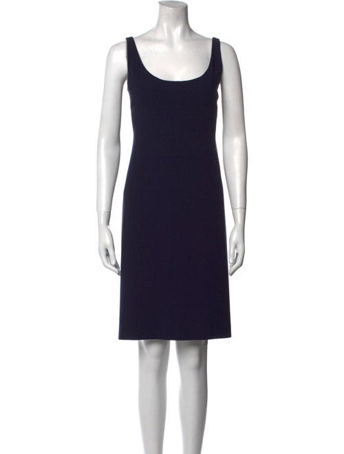 Ralph Lauren Black Label Scoop Neck Knee-Length Dress