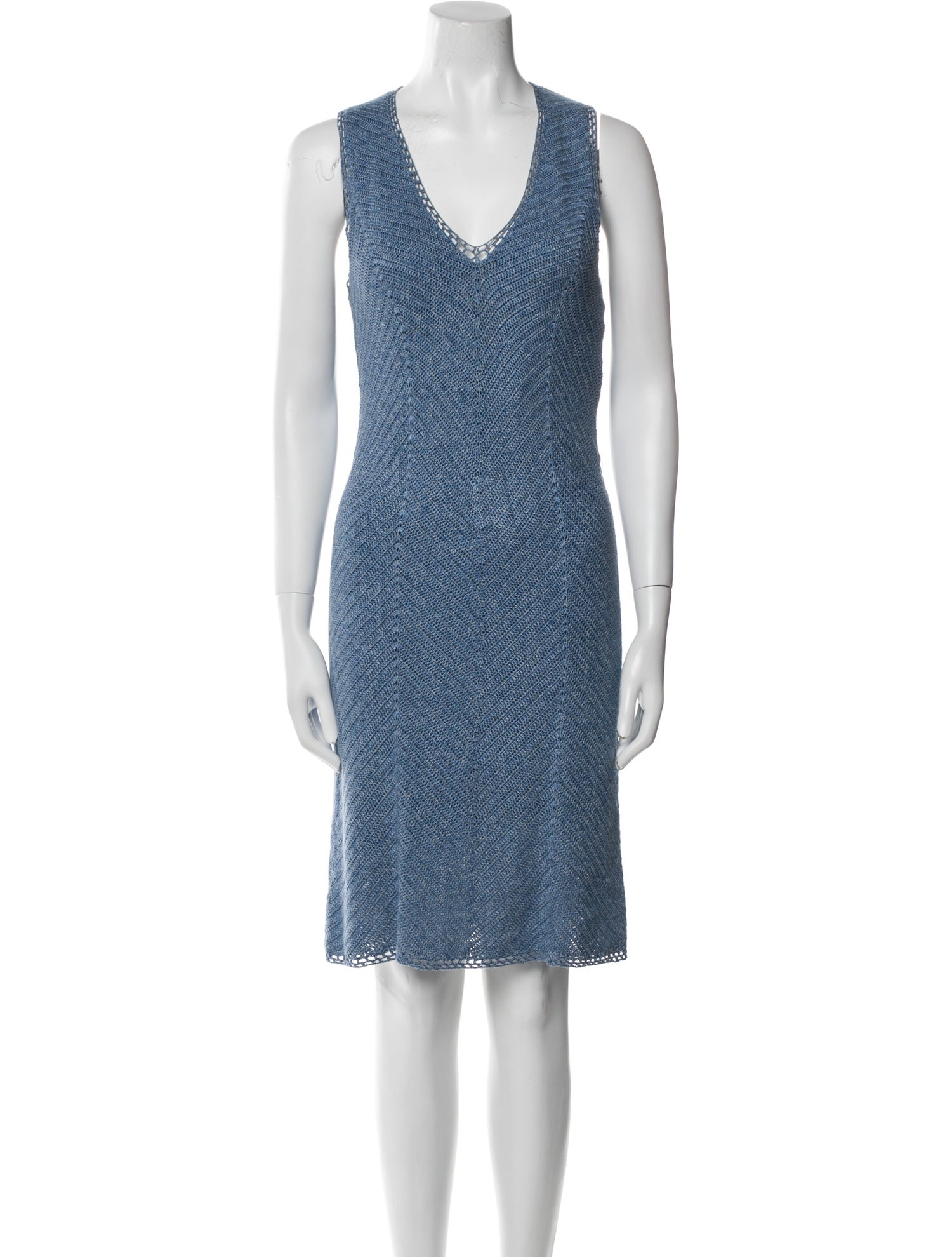 Ralph Lauren Black Label Silk Knee-Length Dress