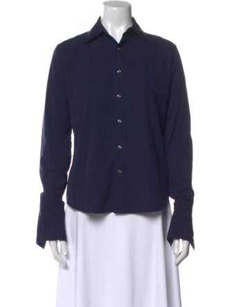 Ralph Lauren Black Label Long Sleeve Button-Up Top