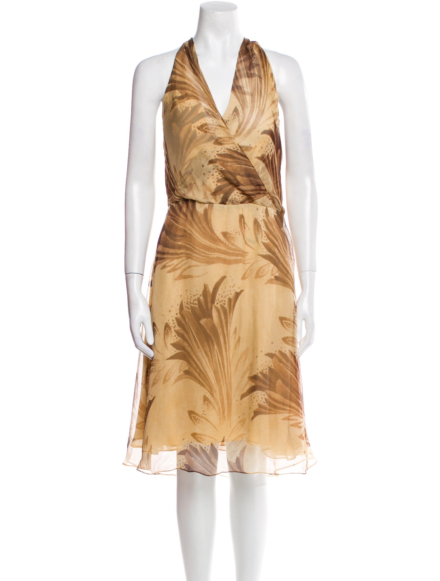 Ralph Lauren Black Label Silk Midi Length Dress