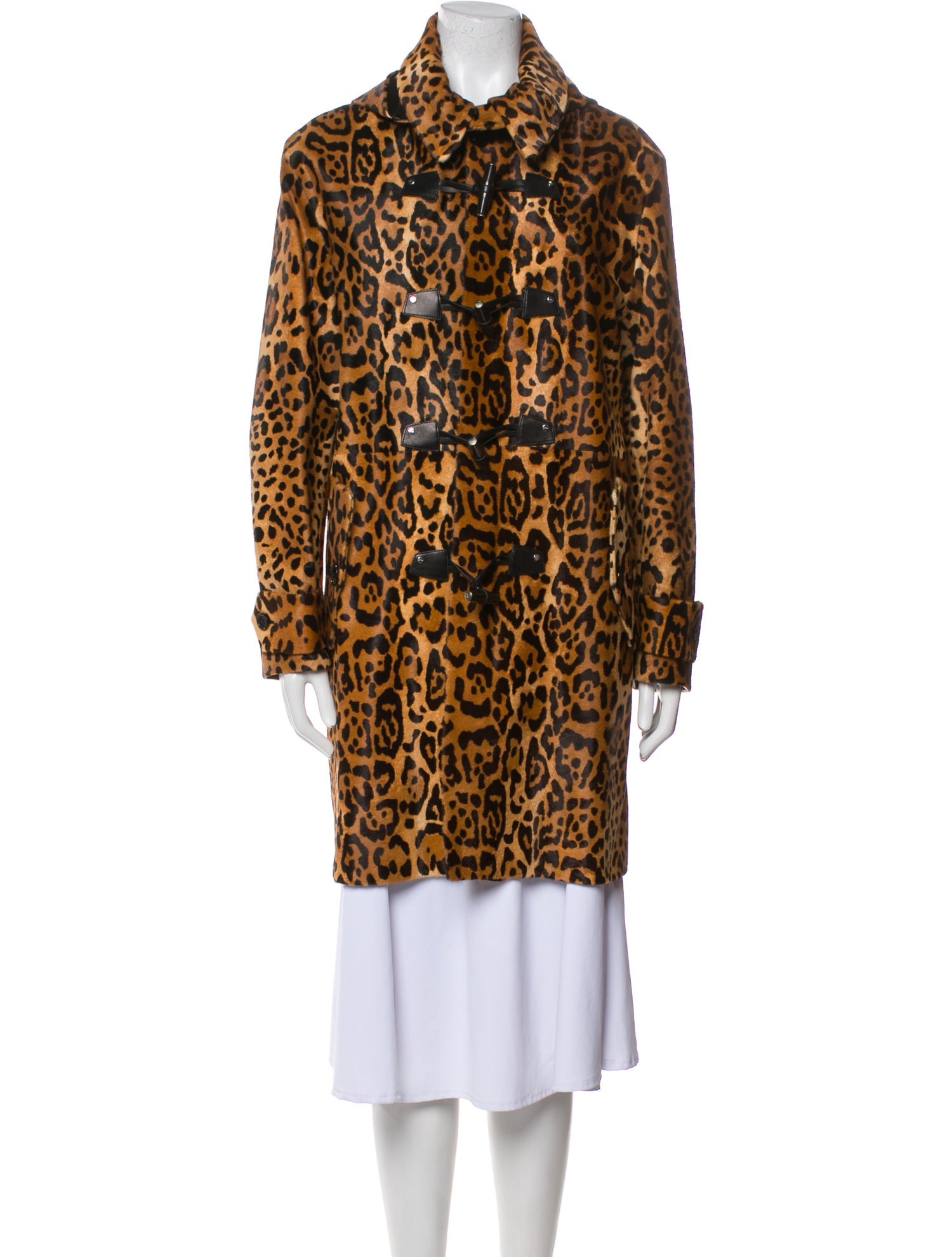 Ralph Lauren Black Label Fur Animal Print Fur Coat