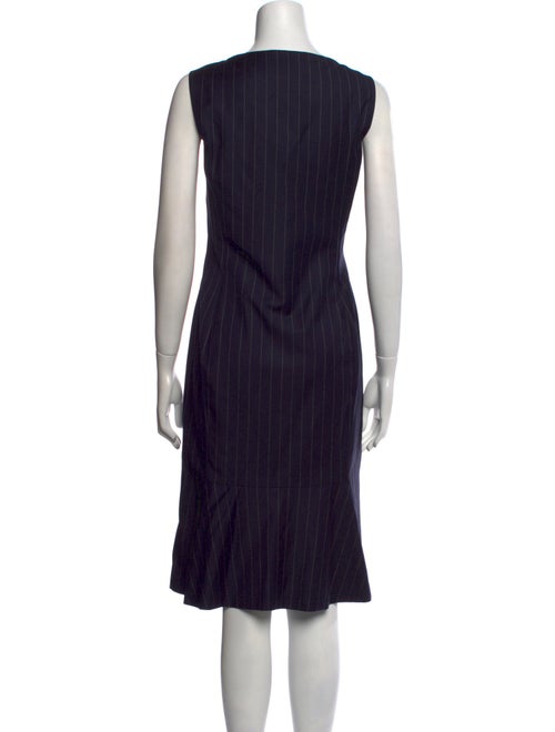 Ralph Lauren Black Label Square Neckline Midi Length Dress