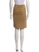 Ralph Lauren Black Label Suede Knee-Length Skirt