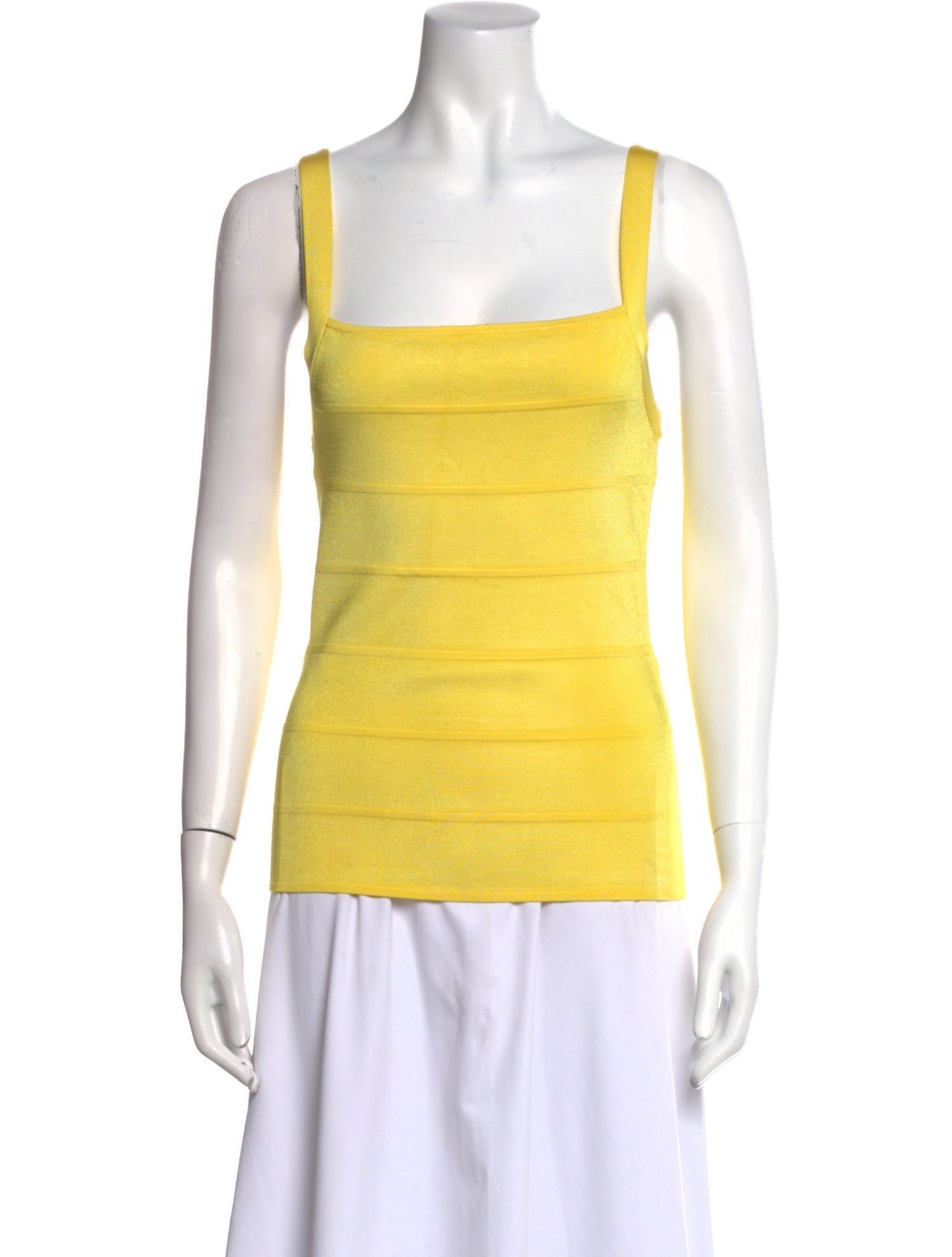 Ralph Lauren Black Label Striped Square Neckline Top