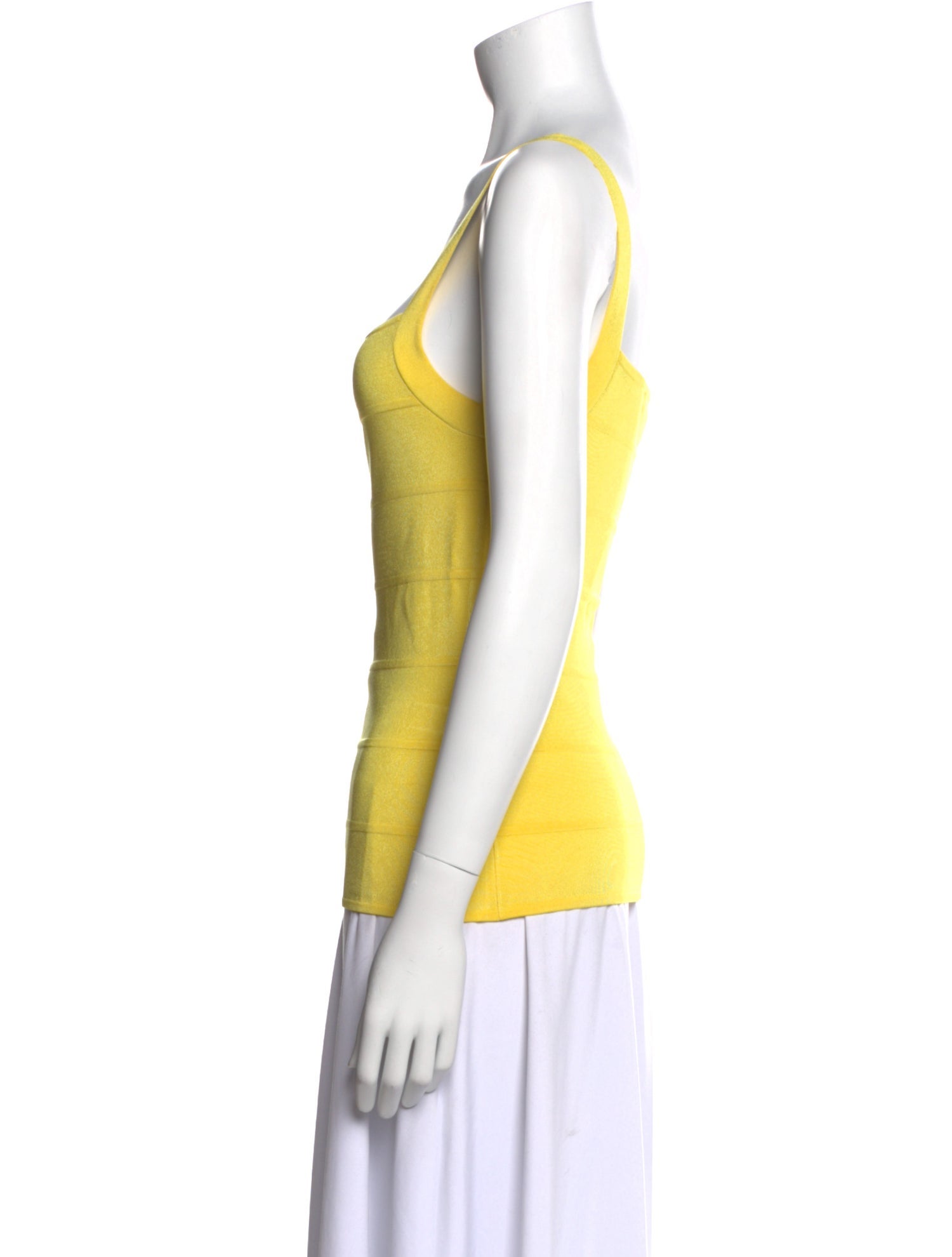 Ralph Lauren Black Label Striped Square Neckline Top