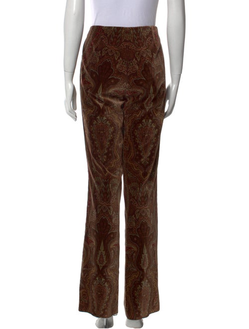 Ralph Lauren Black Label Paisley Print Straight Leg Pants