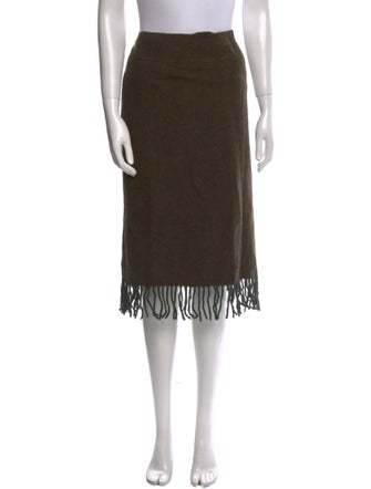 Ralph Lauren Black Label Wool Knee-Length Skirt