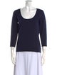 Ralph Lauren Black Label Silk Scoop Neck Sweater