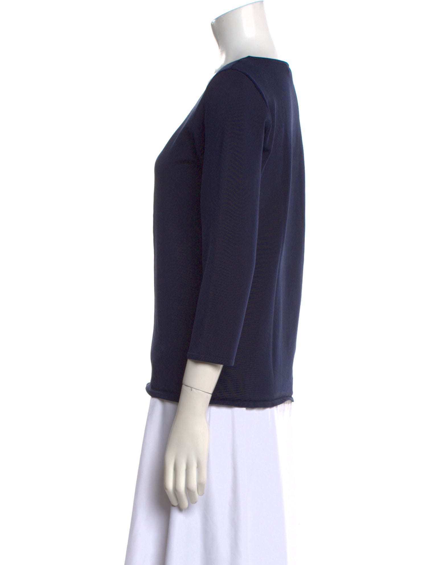 Ralph Lauren Black Label Silk Scoop Neck Sweater