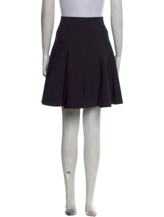 Ralph Lauren Black Label Pleated Accents Knee-Length Skirt