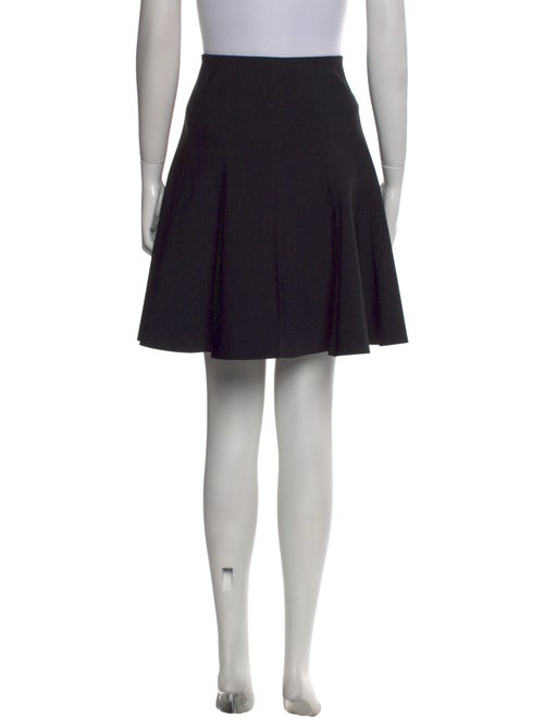 Ralph Lauren Black Label Pleated Accents Knee-Length Skirt