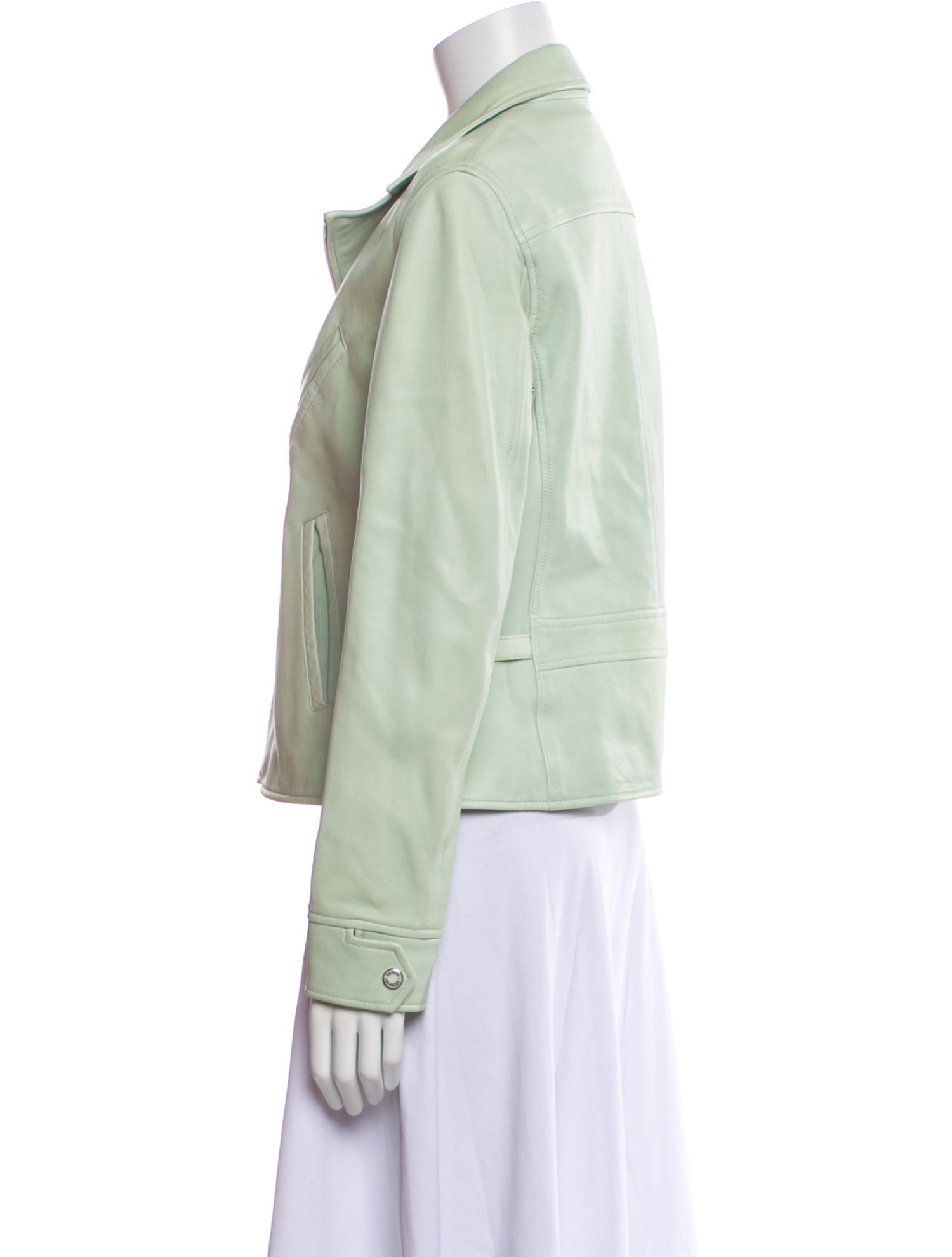 Ralph Lauren Black Label Lamb Leather Biker Jacket