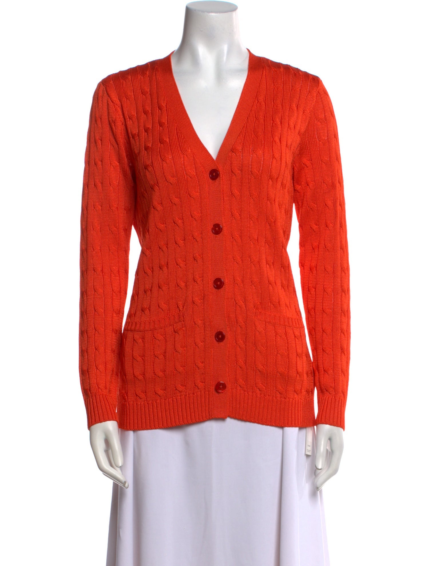 Ralph Lauren Black Label Silk V-Neck Sweater