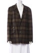 Ralph Lauren Purple Label Cashmere Plaid Print Blazer
