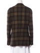Ralph Lauren Purple Label Cashmere Plaid Print Blazer