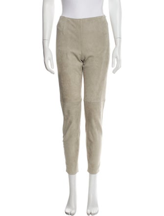 Ralph Lauren Black Label Suede Skinny Leg Pants