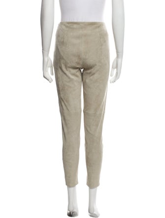 Ralph Lauren Black Label Suede Skinny Leg Pants