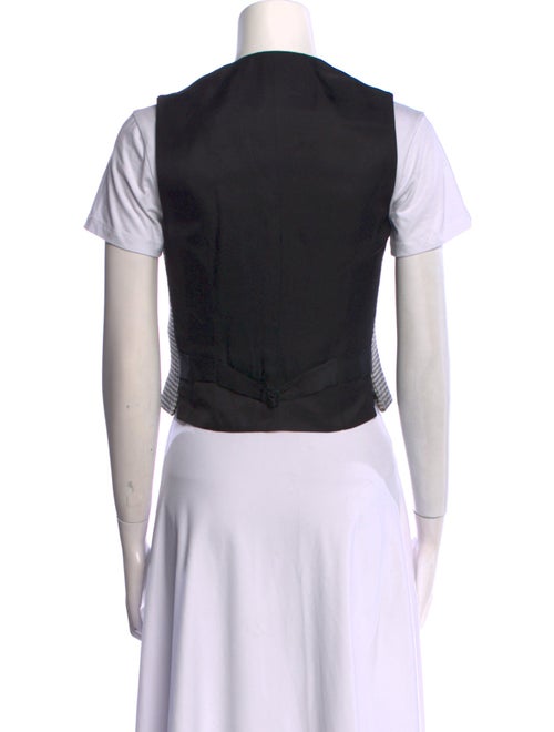 Ralph Lauren Black Label Tweed Plaid Print Crop Top